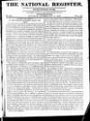 National Register (London) Sunday 07 February 1813 Page 1