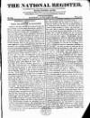 National Register (London) Sunday 23 January 1814 Page 1