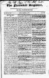 National Register (London) Sunday 15 August 1819 Page 1