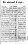 National Register (London) Sunday 28 November 1819 Page 1