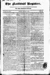 National Register (London) Monday 03 January 1820 Page 1