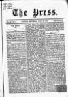Press (London) Saturday 23 July 1853 Page 1