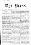 Press (London) Saturday 26 November 1853 Page 1