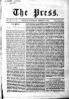 Press (London) Saturday 18 March 1854 Page 1