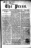 Press (London) Saturday 10 April 1858 Page 1