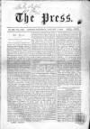 Press (London) Saturday 07 January 1860 Page 1