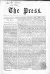 Press (London) Saturday 21 January 1860 Page 1