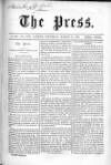 Press (London) Saturday 31 March 1860 Page 1