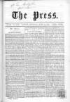 Press (London) Saturday 30 June 1860 Page 1