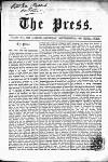 Press (London) Saturday 22 September 1860 Page 1