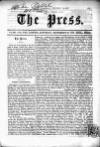 Press (London) Saturday 29 September 1860 Page 1