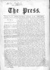 Press (London) Saturday 12 January 1861 Page 1