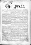 Press (London) Saturday 23 February 1861 Page 1