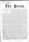 Press (London) Saturday 16 March 1861 Page 1