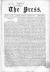 Press (London) Saturday 23 March 1861 Page 1