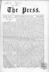 Press (London) Saturday 18 May 1861 Page 1