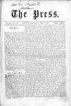 Press (London) Saturday 08 June 1861 Page 1