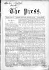 Press (London) Saturday 31 August 1861 Page 1