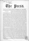 Press (London) Saturday 28 September 1861 Page 1