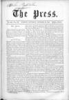Press (London) Saturday 19 October 1861 Page 1