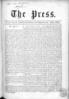Press (London) Saturday 23 November 1861 Page 1