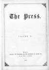 Press (London) Wednesday 01 January 1862 Page 1