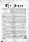 Press (London) Saturday 04 January 1862 Page 1