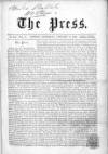 Press (London) Saturday 11 January 1862 Page 1