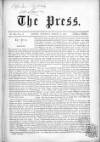 Press (London) Saturday 15 March 1862 Page 1