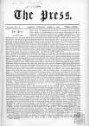 Press (London) Saturday 26 April 1862 Page 1