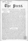 Press (London) Saturday 19 July 1862 Page 1