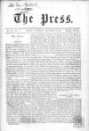 Press (London) Saturday 20 December 1862 Page 1