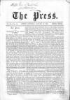 Press (London) Saturday 10 January 1863 Page 1