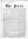 Press (London) Saturday 21 February 1863 Page 1