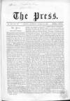 Press (London) Saturday 14 March 1863 Page 1