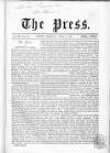 Press (London) Saturday 13 June 1863 Page 1