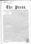 Press (London) Saturday 12 September 1863 Page 1