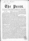 Press (London) Saturday 21 November 1863 Page 1