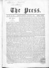 Press (London) Saturday 09 January 1864 Page 1