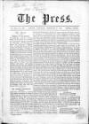 Press (London) Saturday 27 February 1864 Page 1