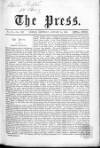 Press (London) Saturday 14 January 1865 Page 1