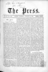 Press (London) Saturday 21 January 1865 Page 1