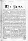 Press (London) Saturday 04 November 1865 Page 1