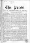 Press (London) Saturday 11 November 1865 Page 1
