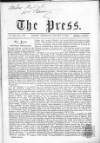 Press (London) Saturday 06 January 1866 Page 1