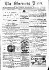 Sheerness Times Guardian Saturday 22 October 1881 Page 1