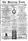 Sheerness Times Guardian Saturday 25 August 1883 Page 1