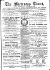Sheerness Times Guardian Saturday 09 January 1886 Page 1