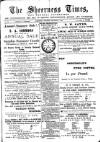 Sheerness Times Guardian Saturday 04 September 1886 Page 1
