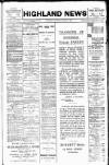 Highland News Saturday 26 January 1907 Page 1